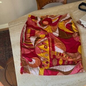 Vintage retro silk pucci inspired skirt